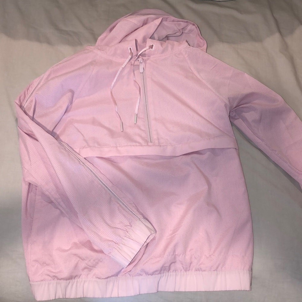 Pink lulu wind breaker